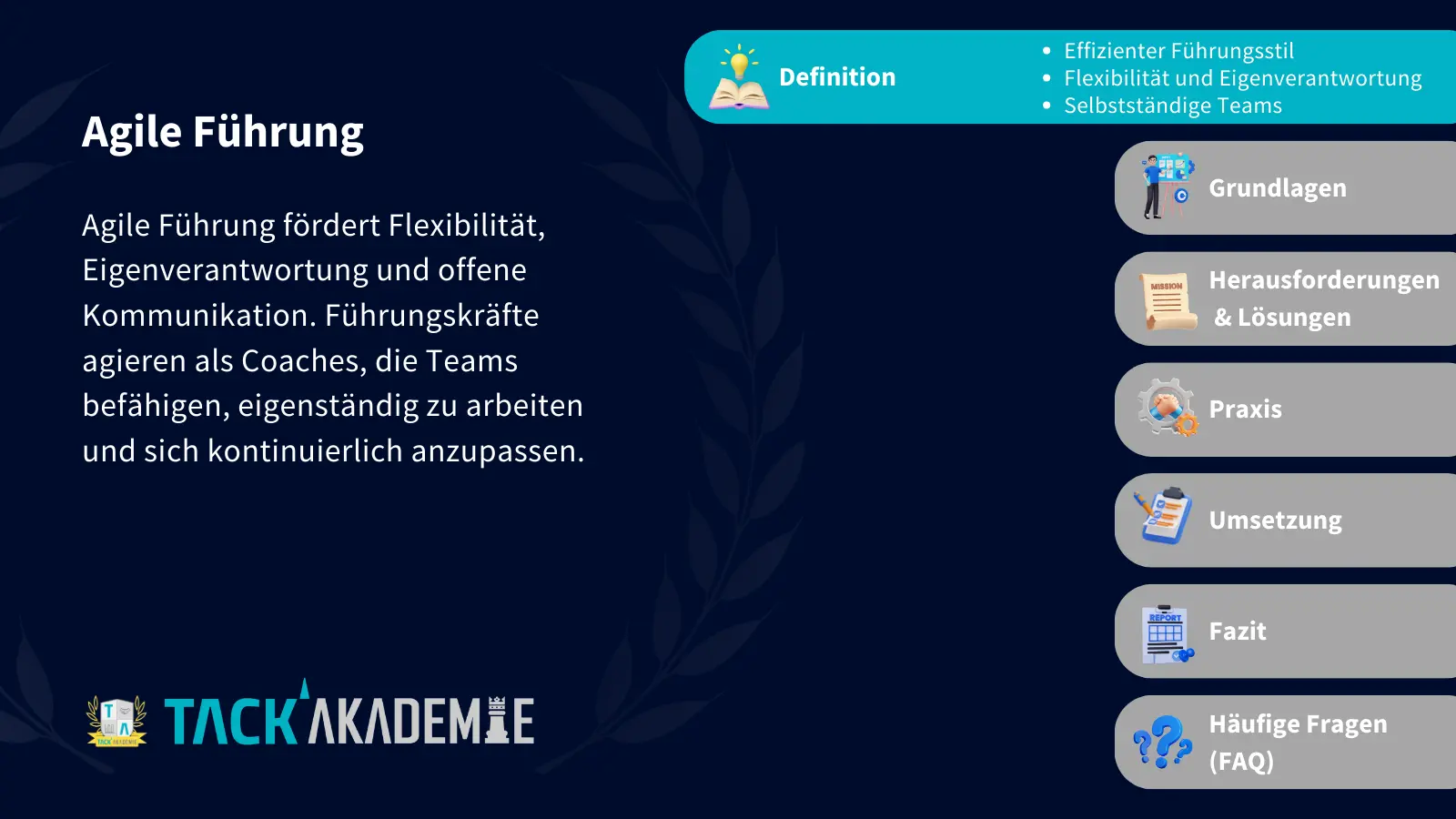 Definition Agile Führung